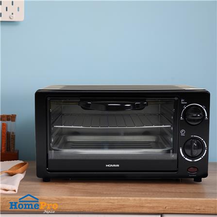 เตาอบเล็กแมนนวล HOMMII BI-2517S-HM 12 ลิตร สีดำ_4