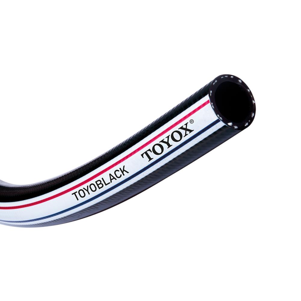 สายยางม้วน PVC TOYOX 3/8 นิ้ว 20 ม. สีดำ