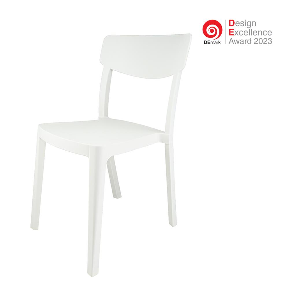 เก้าอี้พลาสติก SPRING SHERLYN สีขาว