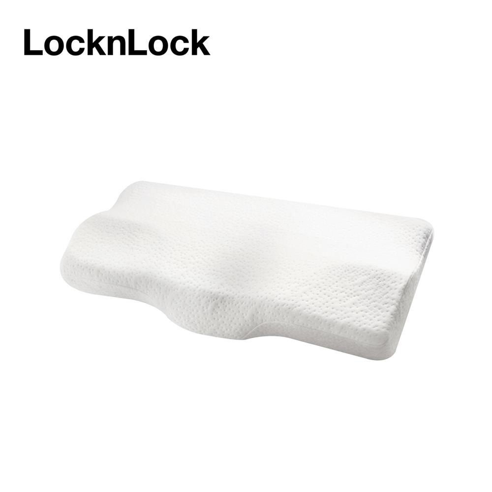 หมอนสุขภาพ เมมโมรี่โฟม LOCKNLOCK HLW114 60x35x12 ซม. สีขาว