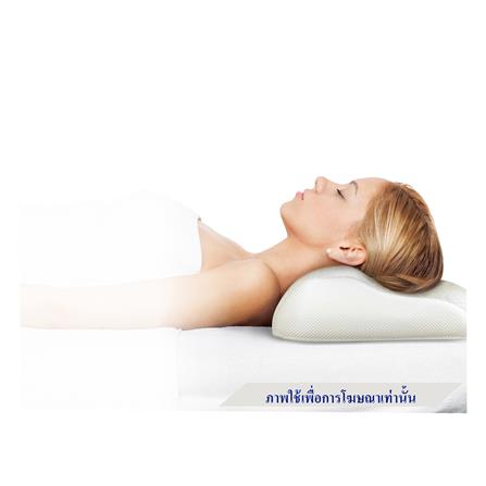 หมอนสุขภาพ เมมโมรี่โฟม LOCKNLOCK HLW115 51x32x10 ซม. สีขาว_4