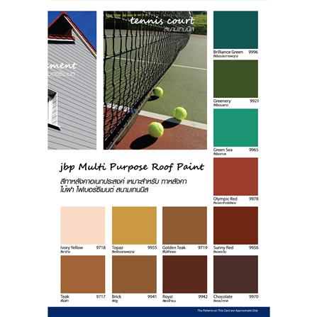 สีทาหลังคา JBP 9924 สีเทานกพิราบ กึ่งเงา 1 แกลลอน_3