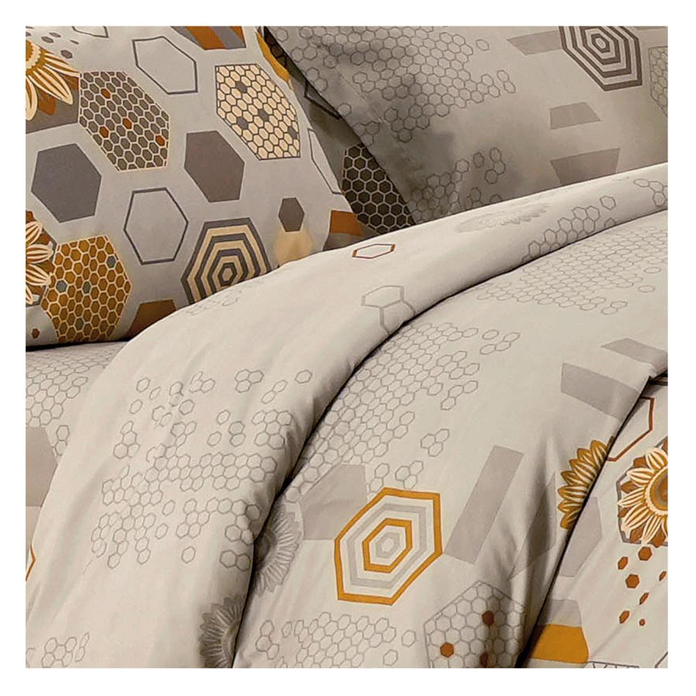 ชุดผ้าปูที่นอน 5 ฟุต 5 ชิ้น FOUNTAIN PRINTED 70107-FT075