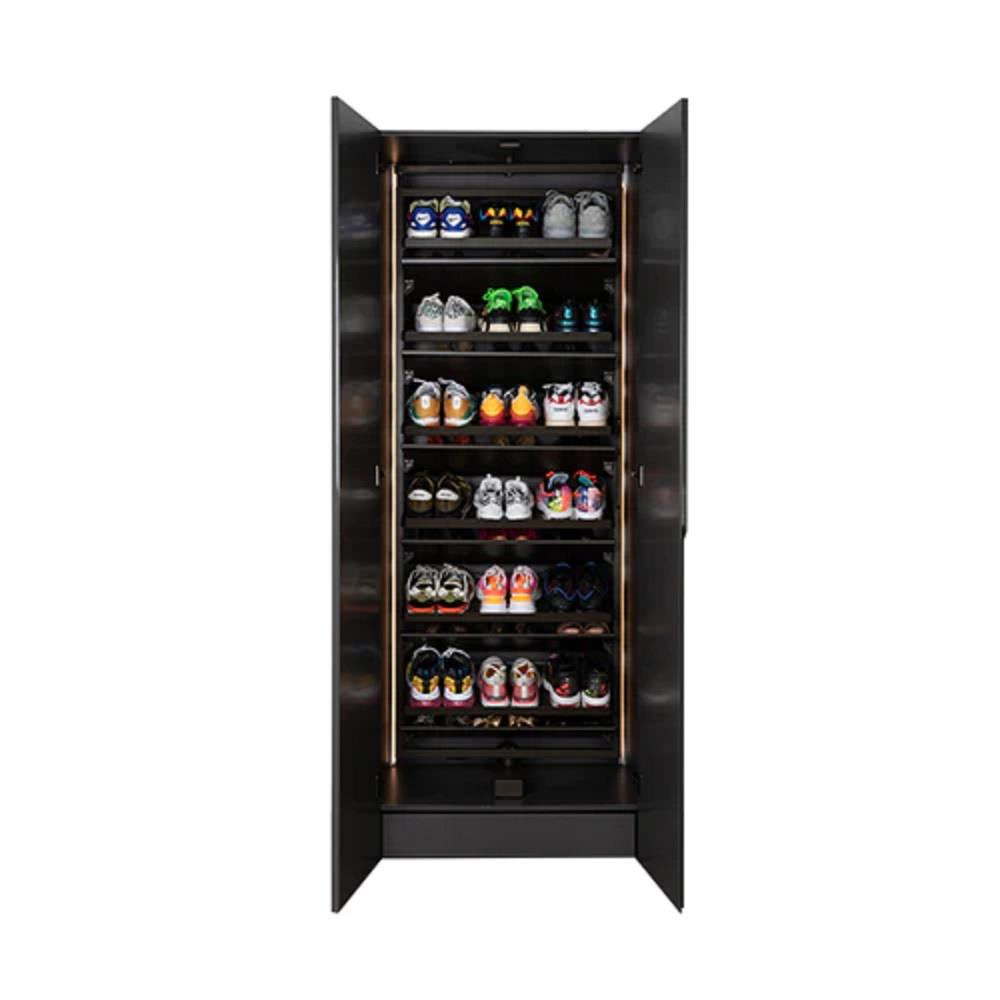 ตู้รองเท้าพร้อมชั้นวางแบบหมุน 12 ชั้น HAFELE สีมอคค่า