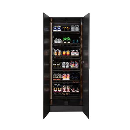 ตู้รองเท้าพร้อมชั้นวางแบบหมุน 12 ชั้น HAFELE สีมอคค่า_3