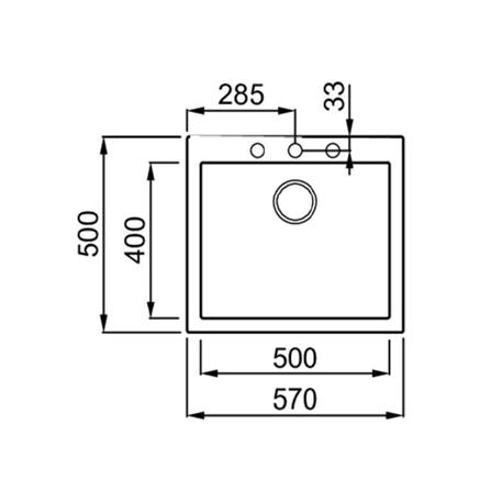 ซิงค์ฝัง 1 หลุม METRIX KIN15CE สีปูนเปลือย_3