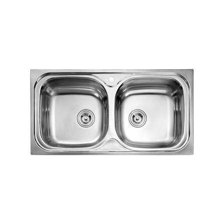 ซิงค์ฝัง 2 หลุม MESTER MSX932 เงิน_0