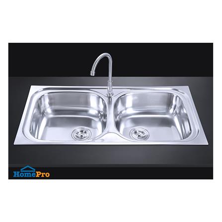 ซิงค์ฝัง 2 หลุม MESTER MSX932 เงิน_2