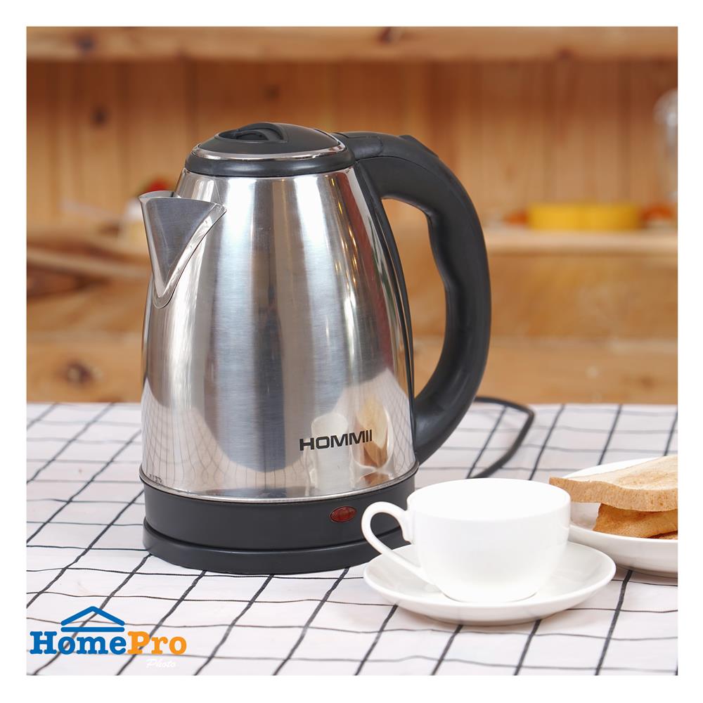 กาต้มน้ำไฟฟ้า HOMMII HSH-11 สีเงิน
