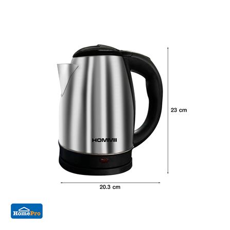 กาต้มน้ำไฟฟ้า HOMMII HSH-11 สีเงิน_6