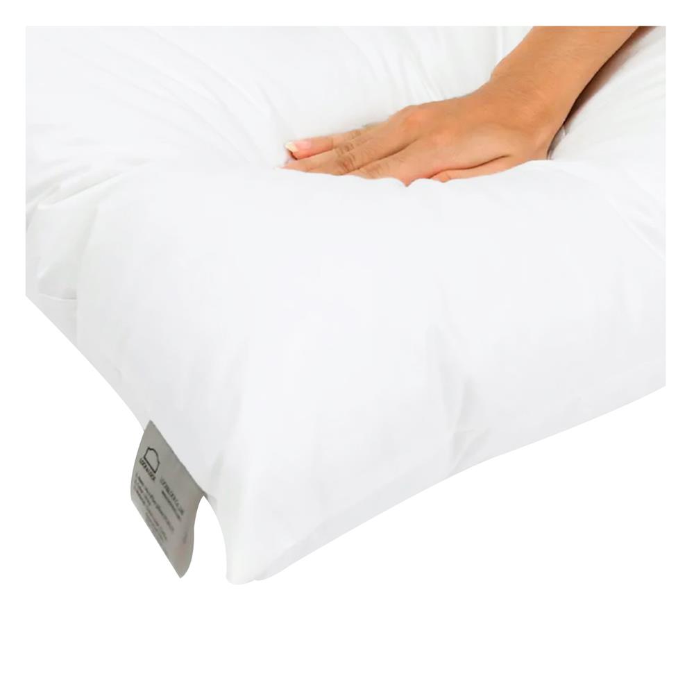 หมอนหนุน ไมโครไฟเบอร์ LOCKNLOCK HLW117 65x45x10 ซม. สีขาว