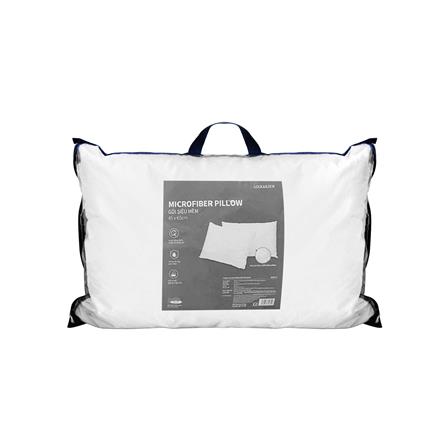 หมอนหนุน ไมโครไฟเบอร์ LOCKNLOCK HLW117 65x45x10 ซม. สีขาว_2