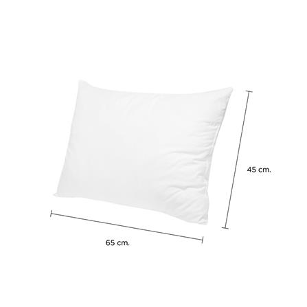 หมอนหนุน ไมโครไฟเบอร์ LOCKNLOCK HLW117 65x45x10 ซม. สีขาว_3