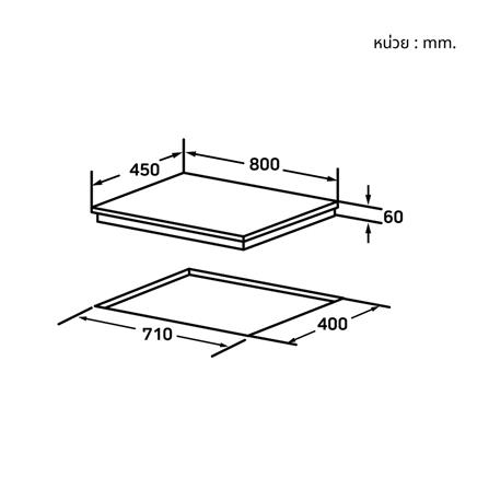 เตาฝังแก๊ส BRANDT TG1482B 80 ซม._6