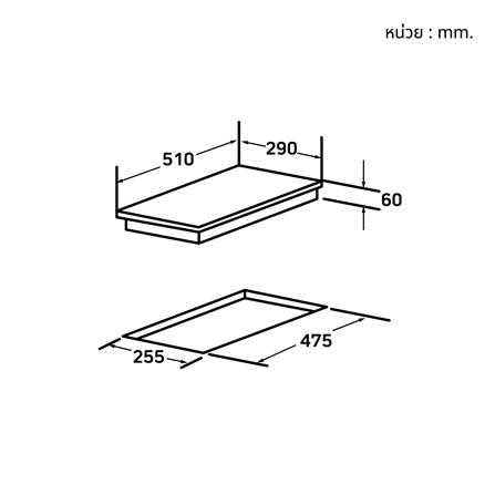 เตาฝังแก๊ส BRANDT TG1431B 30 ซม._6