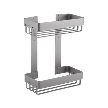 ชั้นแขวนอะลูมิเนียมติดผนัง 2 ชั้น MOYA KU276