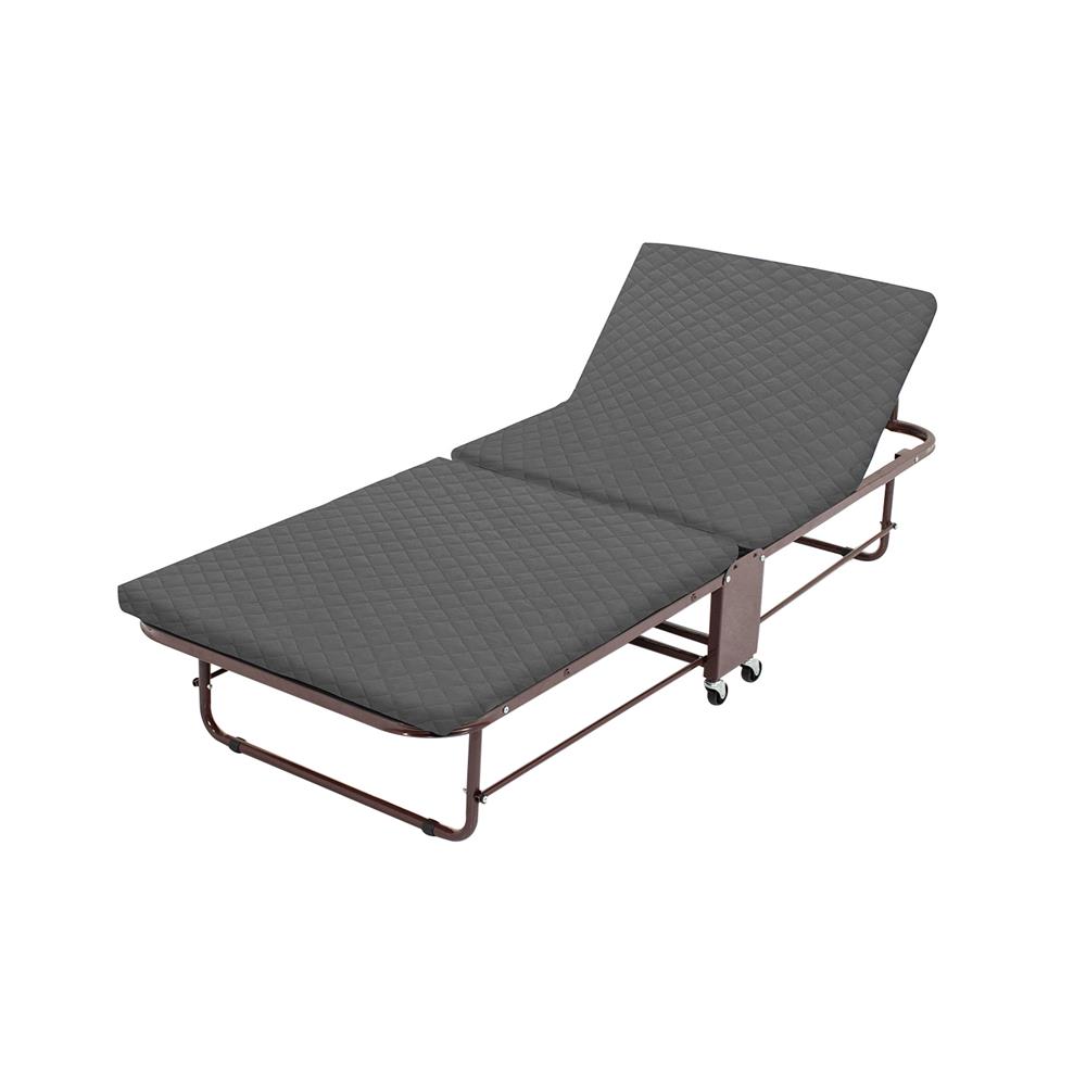 เตียงพับพร้อม TOPPER THAIBULL OLT235-90S สีเทา