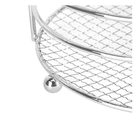 ตะกร้าผลไม้ 2 ชั้น 17 ซม. KECH 14835NP สีเงิน_3