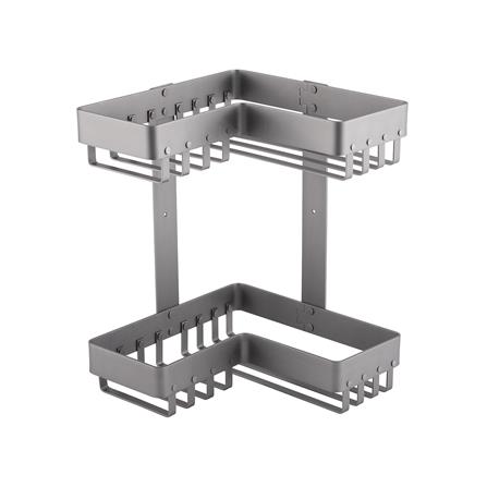 ชั้นแขวนอะลูมิเนียมติดผนัง 2 ชั้น MOYA KUH002