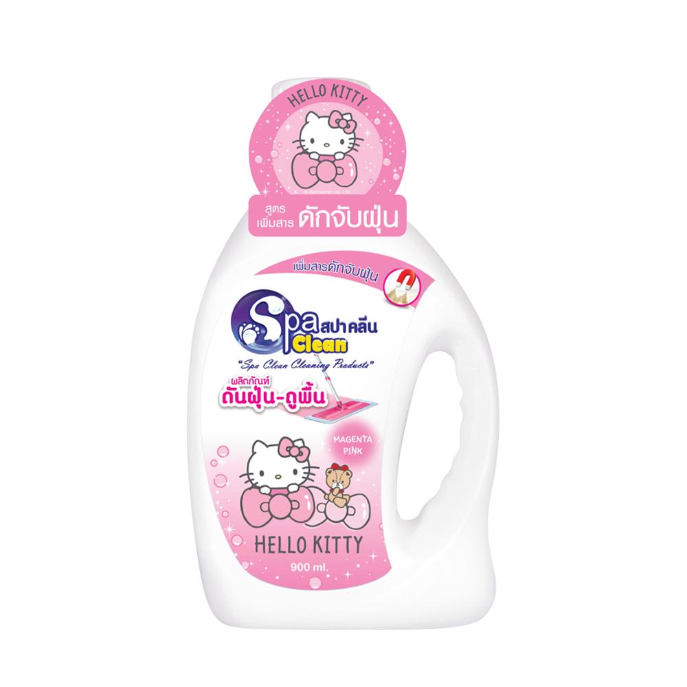 น้ำยาดันฝุ่นพื้นผิวทั่วไป SPACLEAN HELLO KITTY 900 มล. MAGENTA PINK