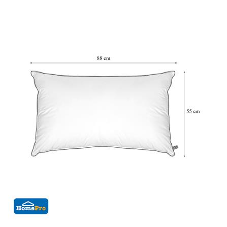 หมอนหนุน ใยบอลไมโครไฟเบอร์ HOME LIVING STYLE EXTRA LUXURY 22x35 นิ้ว สีขาว_10