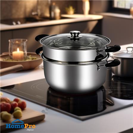 ชุดหม้อนึ่งพร้อมฝา 28 ซม. EKONO MIND 3 ชิ้น_5