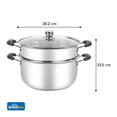 ชุดหม้อนึ่งพร้อมฝา 28 ซม. EKONO MIND 3 ชิ้น_7