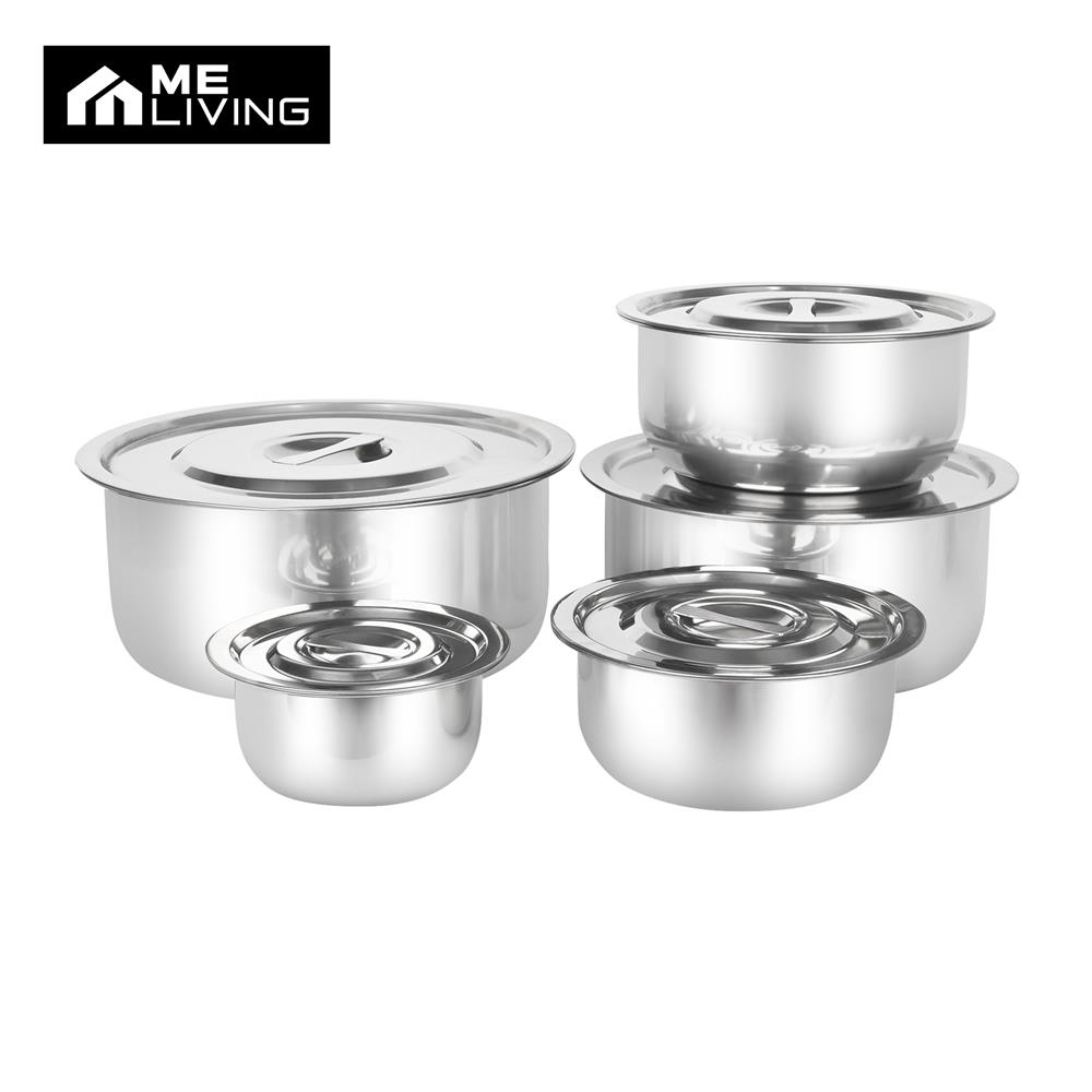 ชุดหม้อแขกพร้อมฝา 14,18,22,26,30 ซม. ME LIVING MIND 10 ชิ้น_1