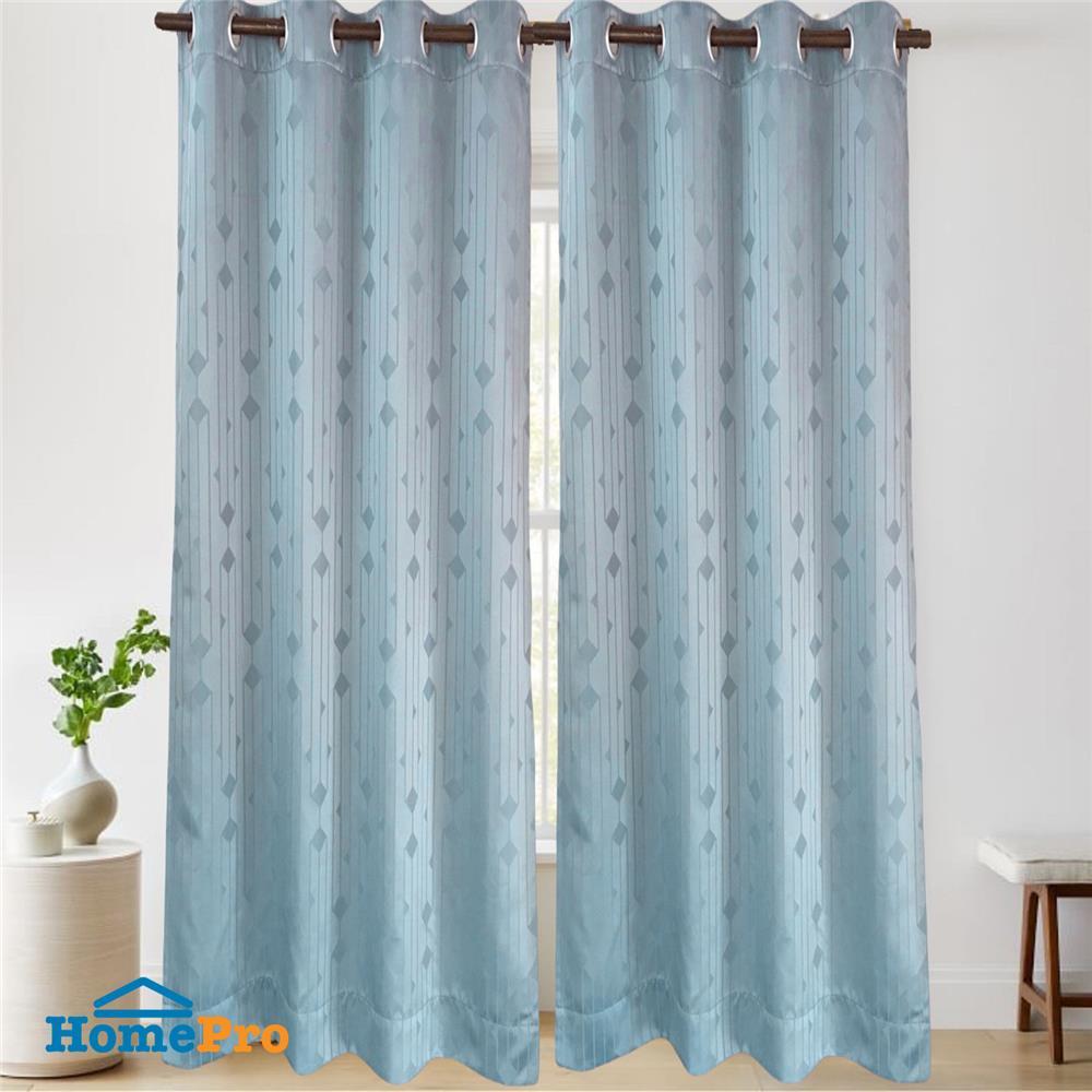 ผ้าม่าน EYELET HOME LIVING STYLE SCILLA UV 145X220 ซม. สีฟ้า