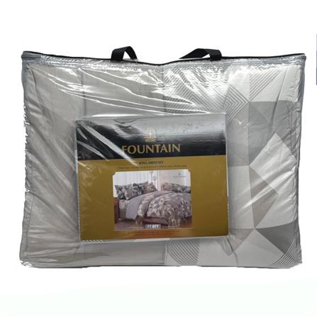 ชุดผ้าปูที่นอน 6 ฟุต 6 ชิ้น FOUNTAIN PRINTED 70209-FT077_3