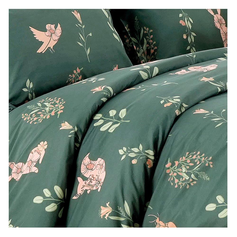 ชุดผ้าปูที่นอน 6 ฟุต 6 ชิ้น FOUNTAIN PRINTED 70209-FT076