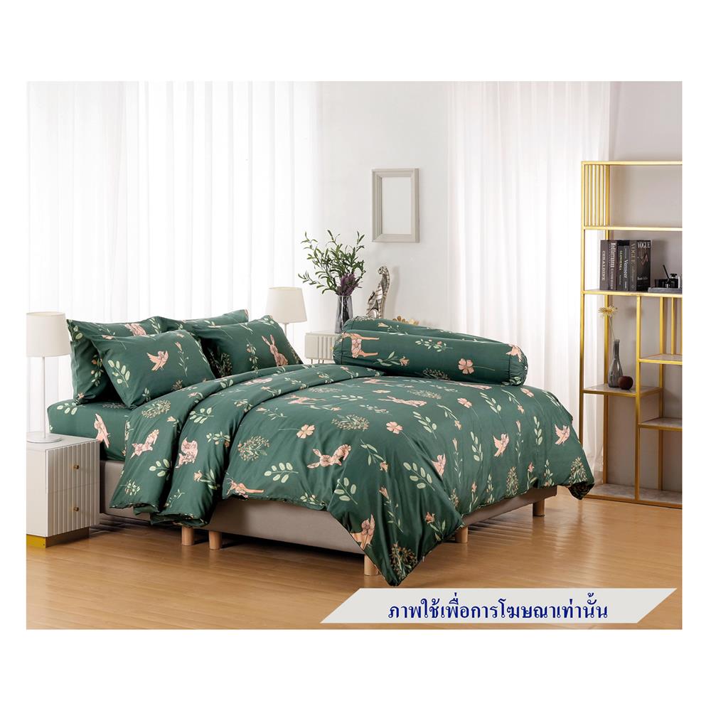 ชุดผ้าปูที่นอน 6 ฟุต 6 ชิ้น FOUNTAIN PRINTED 70209-FT076