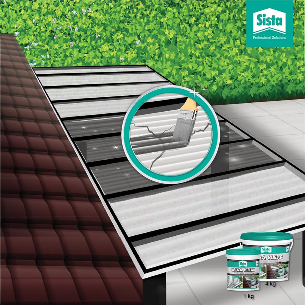 อะคริลิกกันซึม SISTA ULTRACLEAR 4 กก. สีใส