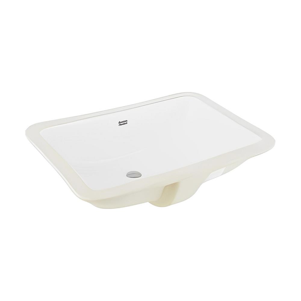 อ่างล้างหน้าฝังใต้เคาน์เตอร์ AMERICAN STANDARD TI-0488-WT สีขาว