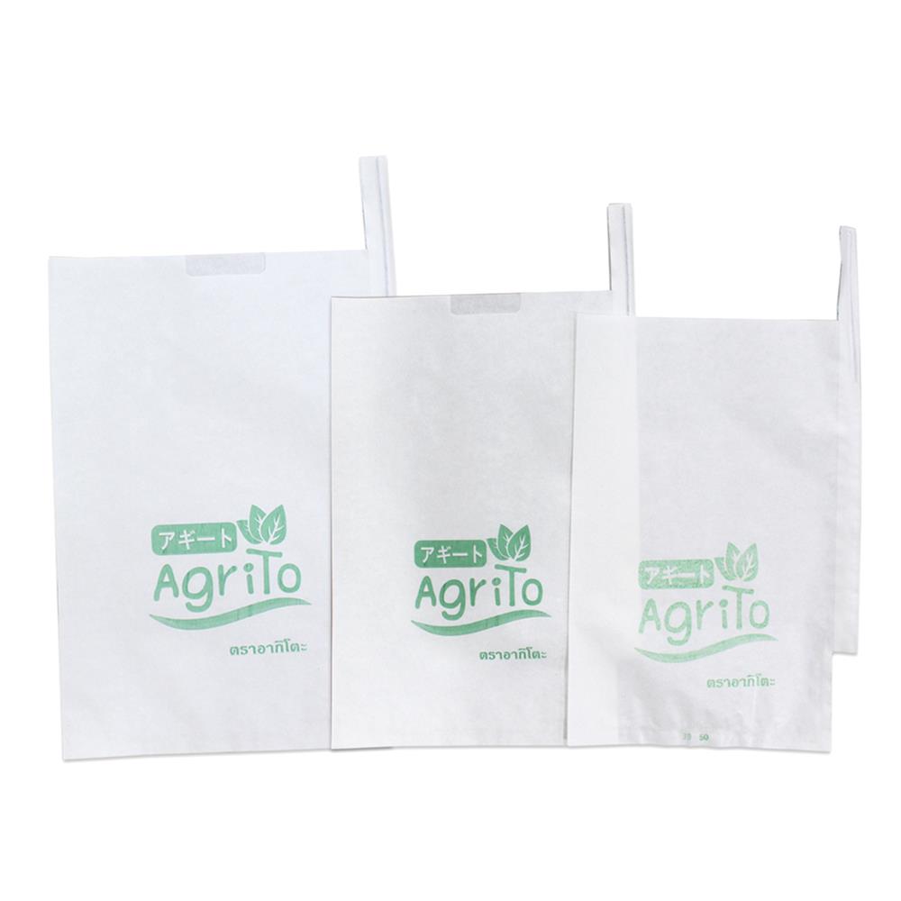 ถุงห่อผลไม้ กระดาษ อากิโตะ 22X32 ซม. สีขาว แพ็ก 100 ใบ