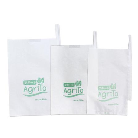ถุงห่อผลไม้ กระดาษ อากิโตะ 22X32 ซม. สีขาว แพ็ก 100 ใบ_2