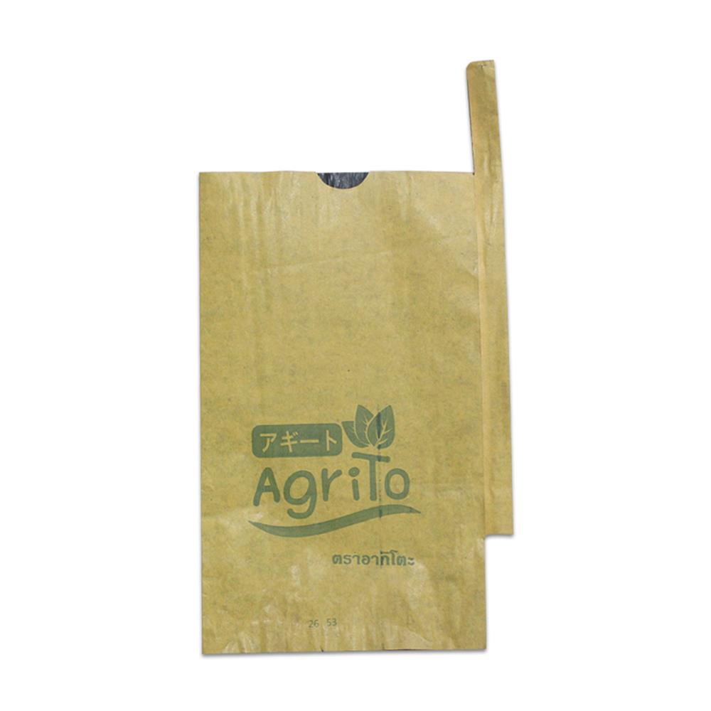 ถุงห่อผลไม้ คาร์บอน อากิโตะ 18X28 ซม. สีน้ำตาล แพ็ก 100 ใบ