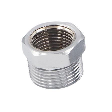 ข้อต่อลดเหลี่ยมทองเหลือง CITY 3/4x1/2 นิ้ว สีบรอนซ์เงิน_0