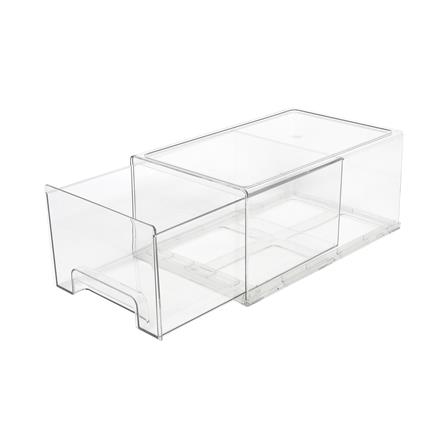 กล่องลิ้นชัก MAKEUP STACKO L 33.5x20.5x15 ซม. สีใส_2