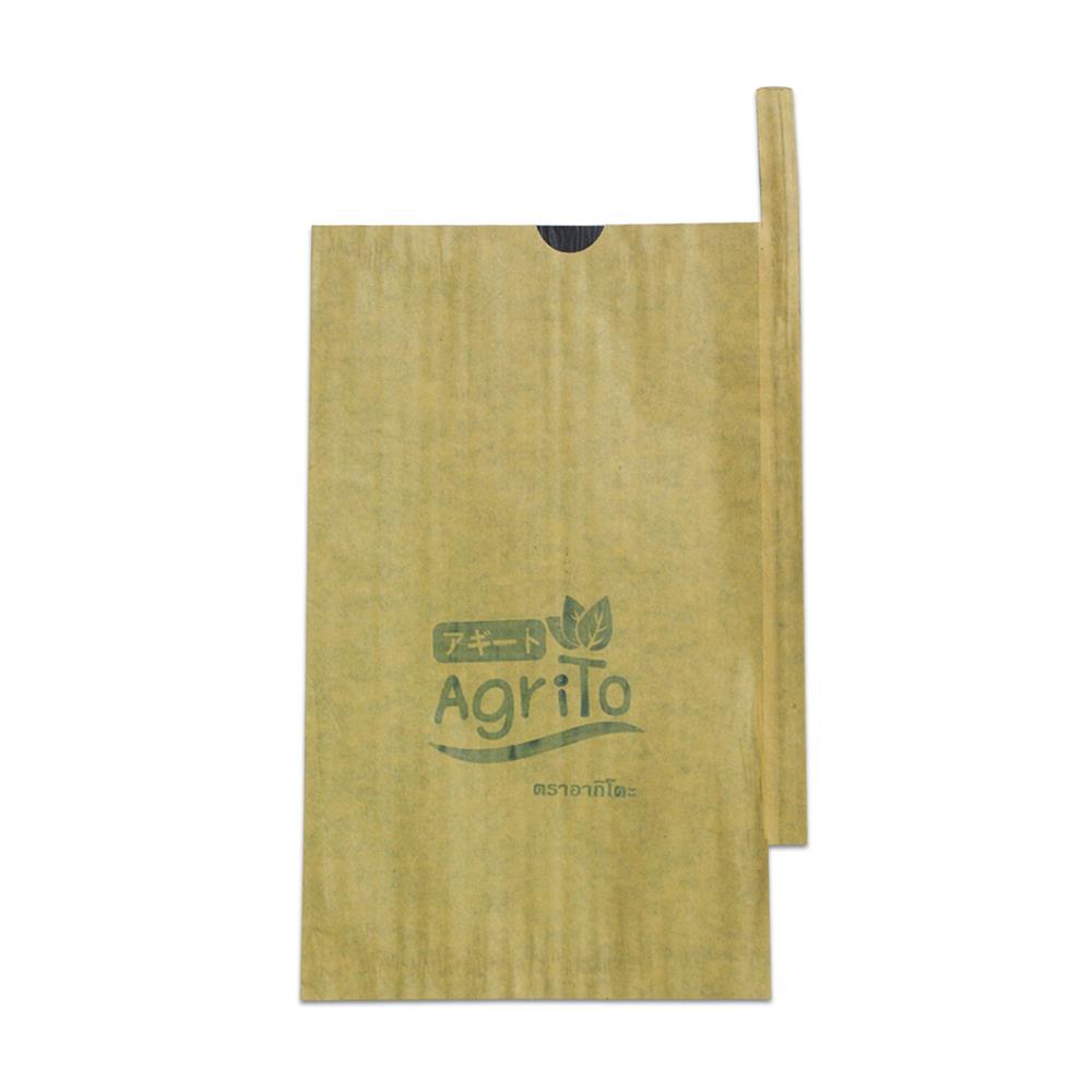 ถุงห่อผลไม้ คาร์บอน อากิโตะ 22X36 ซม. สีน้ำตาล แพ็ก 100 ใบ