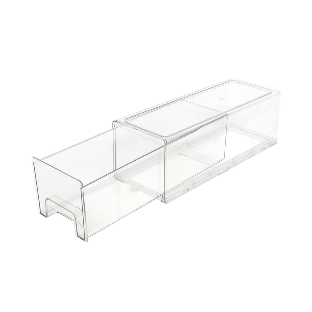 กล่องลิ้นชัก MAKEUP STACKO S 33.5x12x11 ซม. สีใส