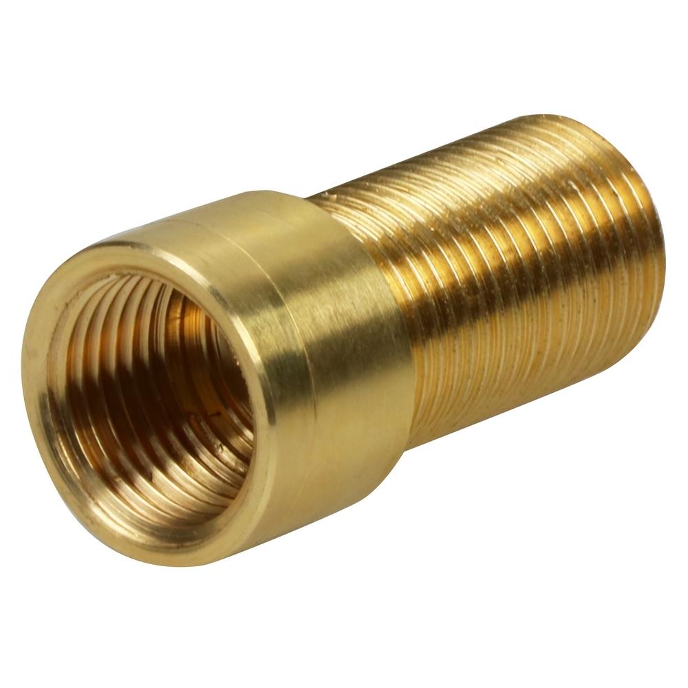 ข้อต่อหกเหลี่ยมทองเหลือง CITY 1/2 นิ้ว x 50 มม. สีบรอนซ์เงิน