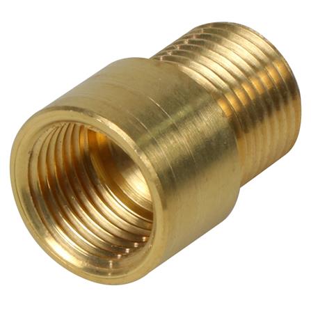 ข้อต่อหกเหลี่ยมในทองเหลือง CITY 1/2 นิ้ว x 35 มม. สีบรอนซ์เงิน_1