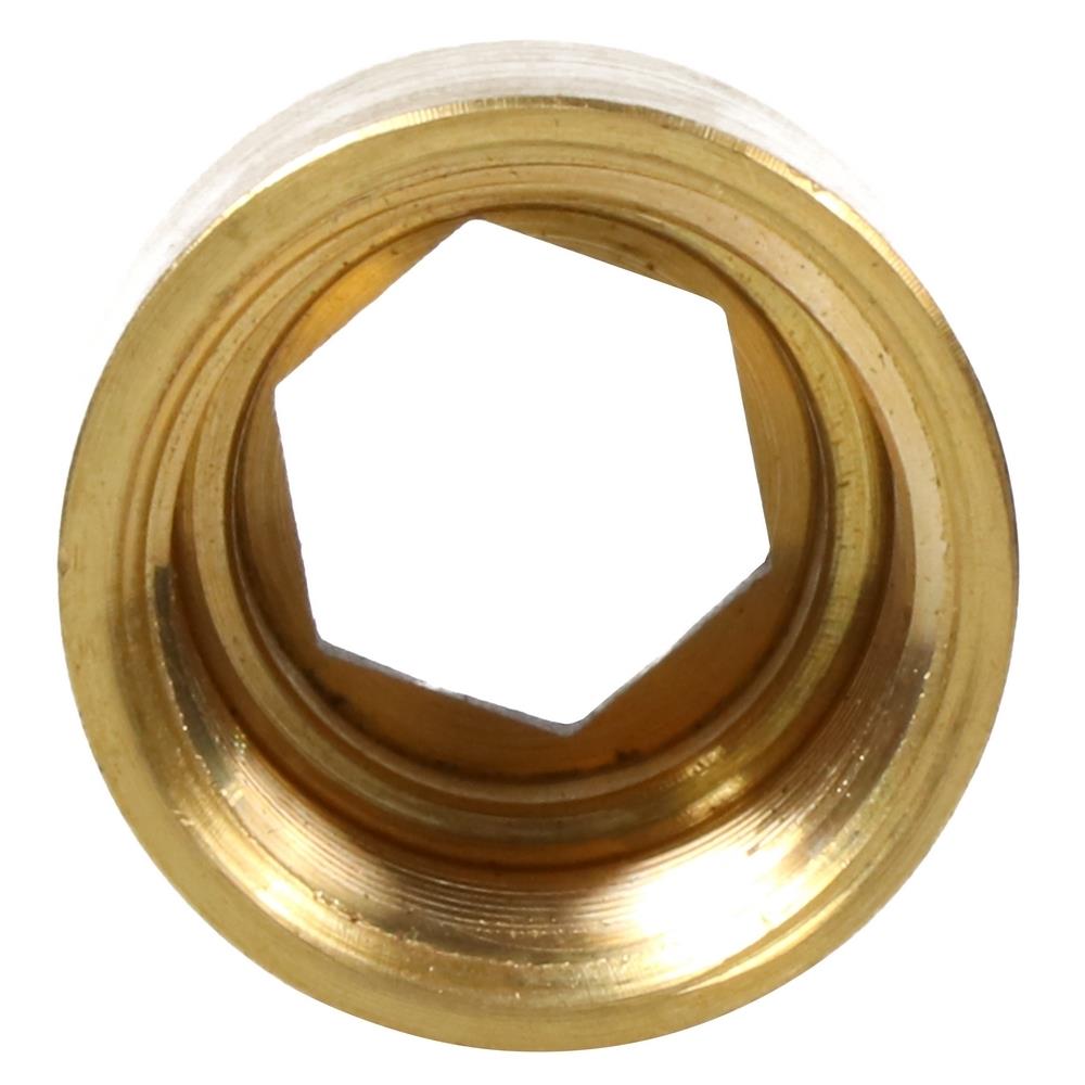 ข้อต่อหกเหลี่ยมในทองเหลือง CITY 1/2 นิ้ว x 20 มม. สีบรอนซ์เงิน