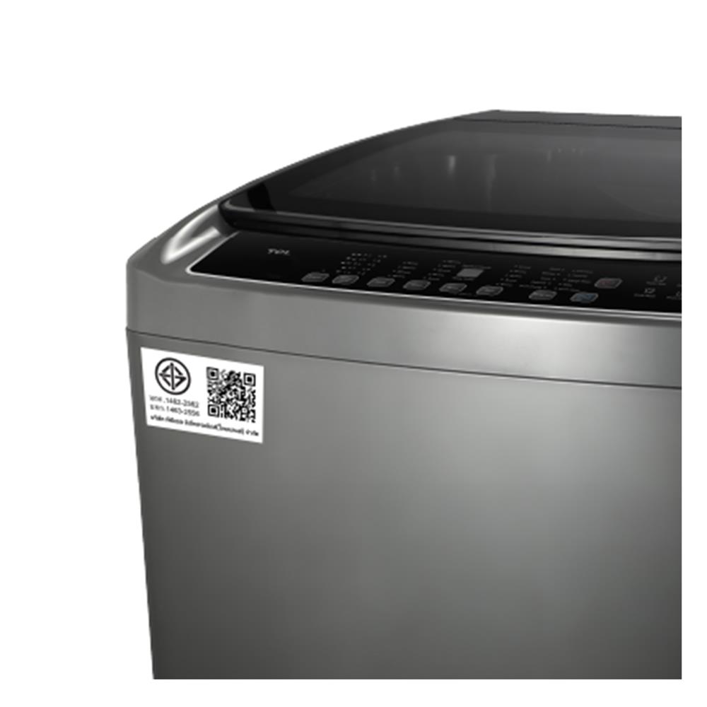 เครื่องซักผ้าฝาบน TCL WT18ETLG 18 กก. สีเทา