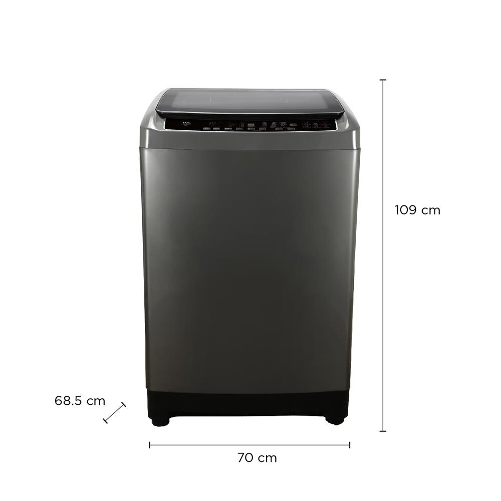 เครื่องซักผ้าฝาบน TCL WT18ETLG 18 กก. สีเทา