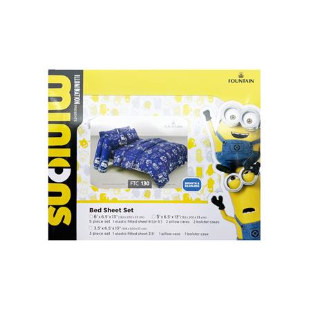 ชุดผ้าปูที่นอน 6 ฟุต 5 ชิ้น FOUNTAIN MINION 70106-FTC130_3
