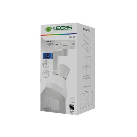แทรคไลท์ ติดราง E27 NAGAS T2C-W สีขาว_2