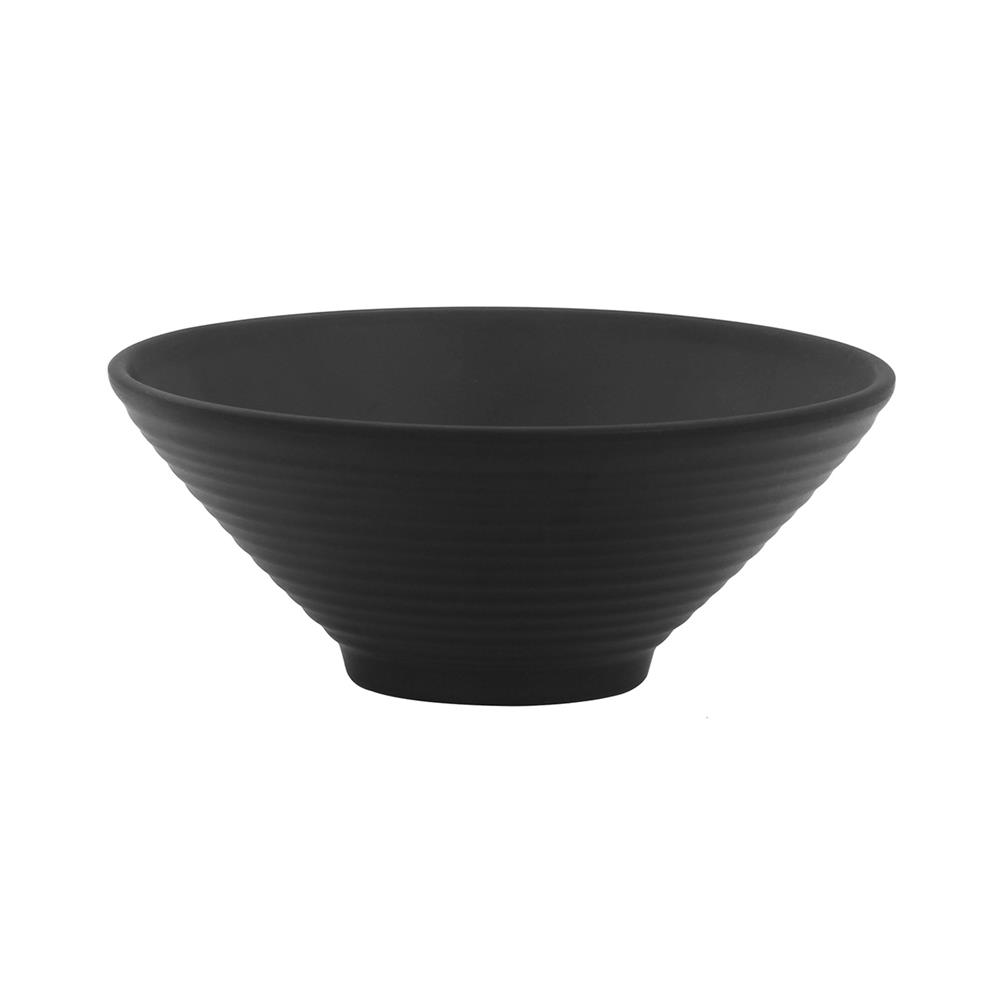 ชามเมลามีนปากบาน 7 นิ้ว UNICA ORGANIC สีดำ