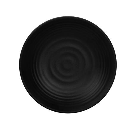 จานเมลามีน 6 นิ้ว UNICA ORGANIC สีดำ_2